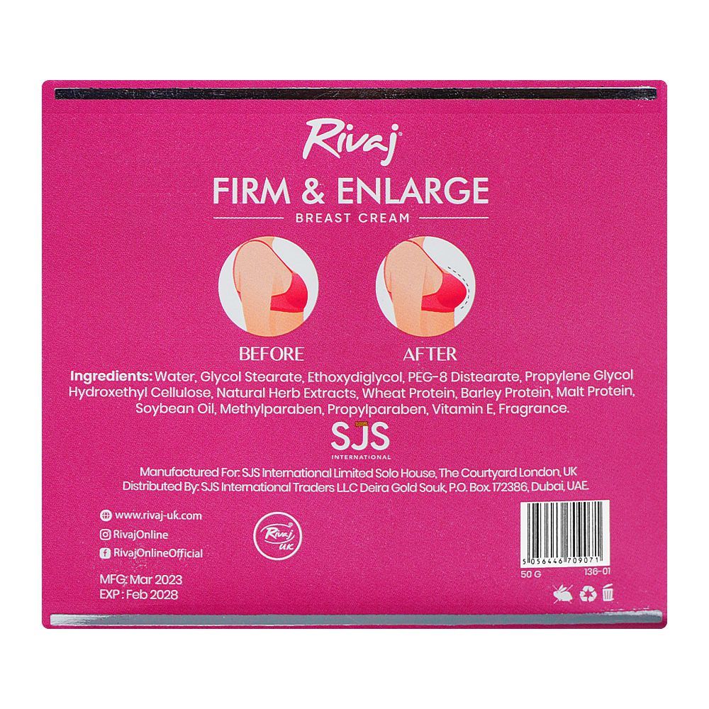 Rivaj Firm And Enlarge Breast Cream