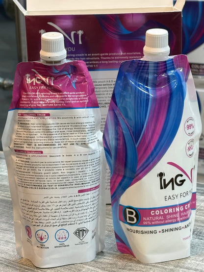 100% Orignal INGvi Hair Color (1000ml)