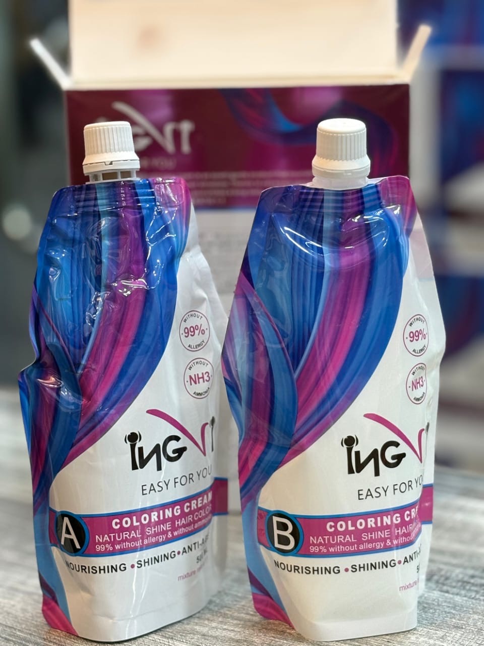 100% Orignal INGvi Hair Color (1000ml)